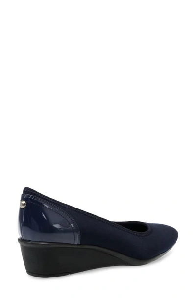 Shop Anne Klein Wisher Pump In Navy Multi Fb