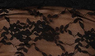 Edikted Women's Addison Sheer Lace Two Piece Top In Black