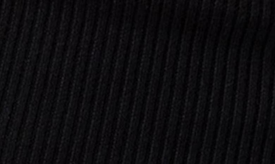 Edikted Foldover Rib Knit Shorts In Black