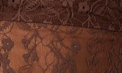 Shop Edikted Lyra Open Back Lace Camisole In Brown
