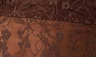 Edikted Lyra Open Back Lace Camisole In Brown