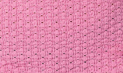Shop Edikted Nekita Textured Long Sleeve Cutout Minidress In Pink