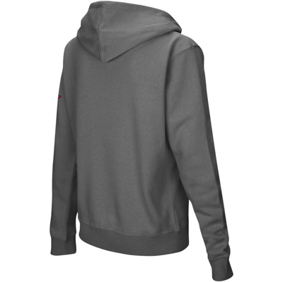 Colosseum Charcoal Arkansas Razorbacks Arched Name Full-zip Hoodie In Charcoal