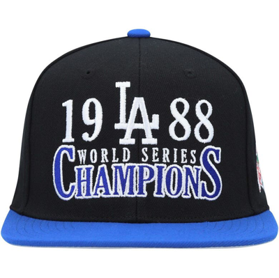 Shop Mitchell & Ness Black Los Angeles Dodgers World Series Champs Snapback Hat
