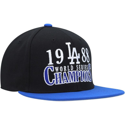 Shop Mitchell & Ness Black Los Angeles Dodgers World Series Champs Snapback Hat