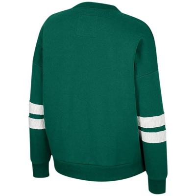 Shop Colosseum Green Michigan State Spartans Perfect Date Notch Neck Pullover Sweatshirt