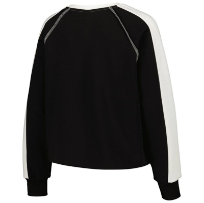 Shop Gameday Couture Black Purdue Boilermakers Blindside Raglan Cropped Pullover Sweatshirt