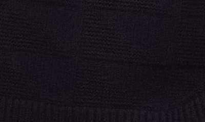 Shop Topman Mixed Pattern Wool Blend Sweater In Navy