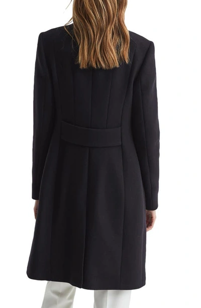 Shop Reiss Mia Wool Blend Coat In Black