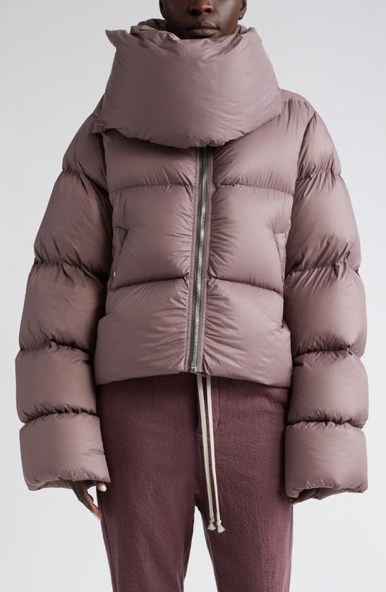 Rick Owens padded high-neck coat - Purple