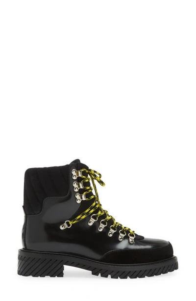 Shop Off-white Gstaad Lace-up Boot In Black White