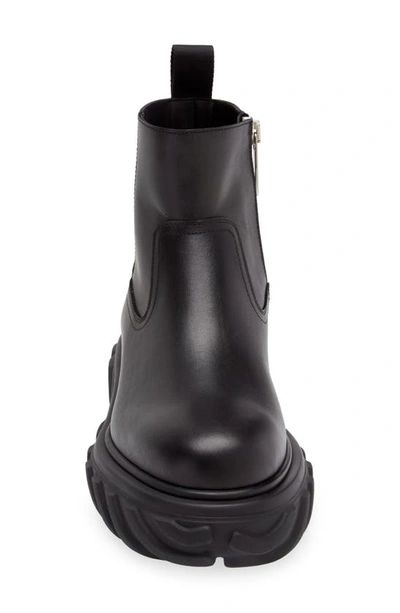 Shop Off-white Tractor Lug Zip Boot In Black White