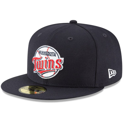 Shop New Era Navy Minnesota Twins Cooperstown Collection Wool 59fifty Fitted Hat
