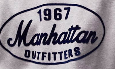 Shop Topshop Manhattan 1967 Graphic Sweatshirt In Beige