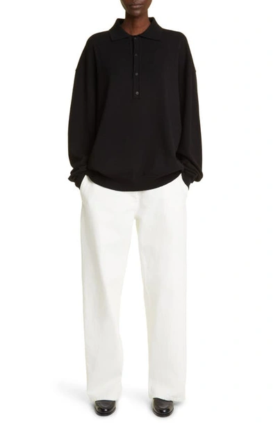 Shop The Row Perseo Cotton & Silk Pants In Bone