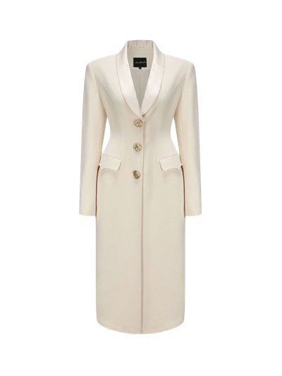 Shop Nana Jacqueline Evie Long Suit Jacket (white)