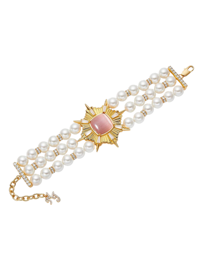 Shop Nana Jacqueline Felicty Pearl Bracelet In White