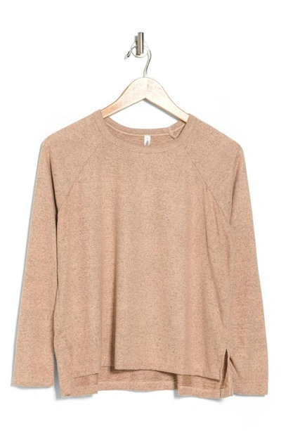 Forgotten Grace Long Sleeve Tunic In Taupe