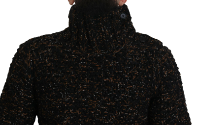 Shop Dolce & Gabbana Elegant Turtleneck Sweater In Luxurious Wool Men's Blend In Brown