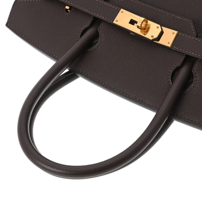 Shop Hermes Hermès Birkin 30 Brown Leather Handbag ()