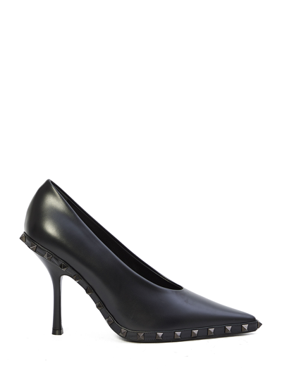 Shop Valentino Rockstud Pumps In Black