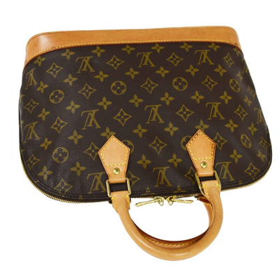 Louis Vuitton Alma Brown Canvas Handbag (Pre-Owned)