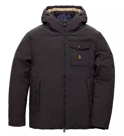 Shop Refrigiwear Modern Winter Hooded Jacket - Sleek Men's Comfort In Black