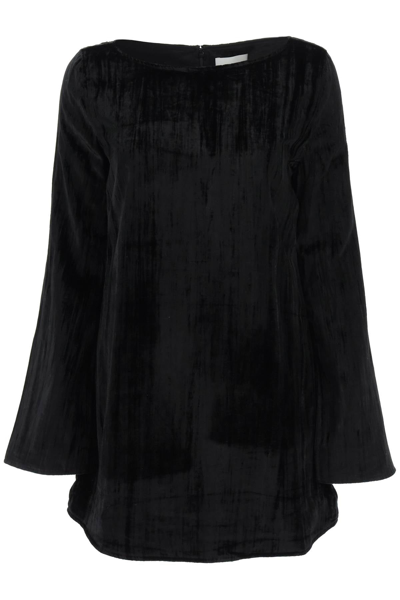 Shop Loulou Studio Alava Mini Tunic Dress In Black