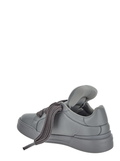 Shop Dolce & Gabbana Mega Skate Sneakers In Grey
