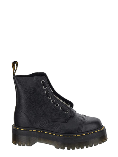 Shop Dr. Martens' Sinclair Zipped Ankle Boots In Black
