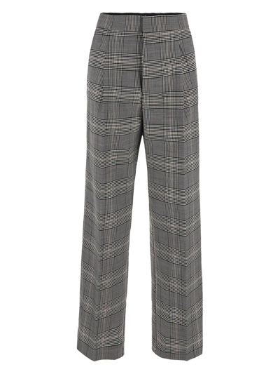 Shop Semicouture Prince Of Wales Trousers In Grey