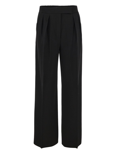 Shop Max Mara Wide Leg Trouser In Black