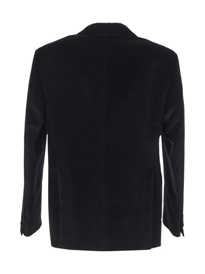 Shop Pt Torino Velvet Suit In Black