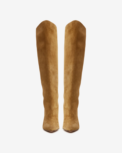 Shop Isabel Marant Lispa Suede Boots In Brown