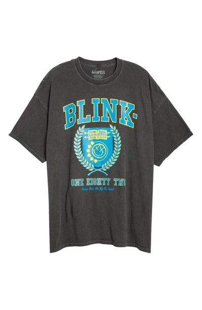 Shop Merch Traffic Blink-182 Boyfriend Graphic T-shirt In Black