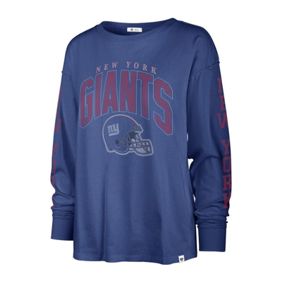 Shop 47 ' Royal New York Giants Tom Cat Lightweight Long Sleeve T-shirt