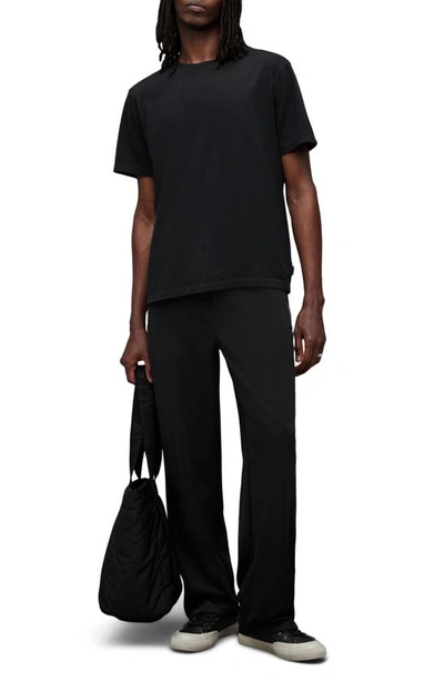 Shop Allsaints Curtis Cotton T-shirt In Jet Black
