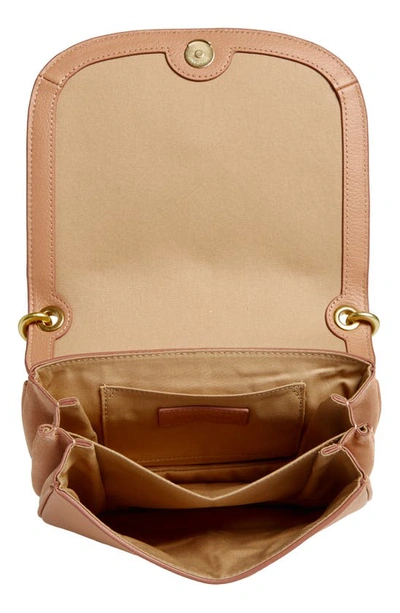 Shop See By Chloé Hana Suede & Leather Shoulder Bag In Coffee Pink
