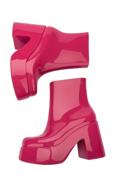 Shop Melissa Nubia Ii Platform Bootie In Pink