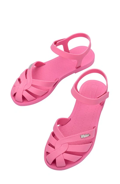 Shop Melissa Sun Paradise Ankle Strap Fisherman Sandal In Pink