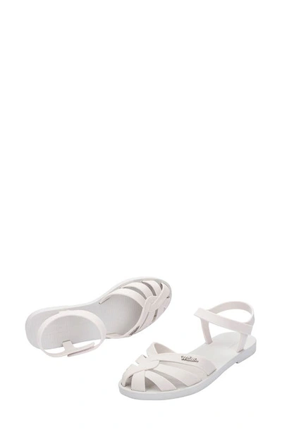 Shop Melissa Sun Paradise Ankle Strap Fisherman Sandal In White