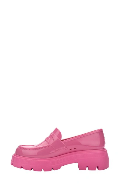 Shop Melissa Royal Platform Penny Loafer In Pink
