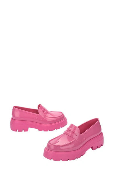 Shop Melissa Royal Platform Penny Loafer In Pink