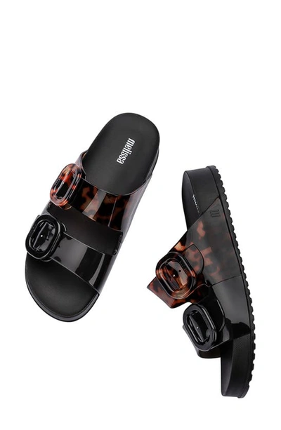Shop Melissa Cozy Buckle Slide Sandal In Clear/ Black