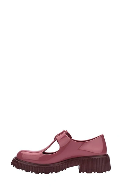 Melissa Jackie Platform Mary Jane In Burgundy