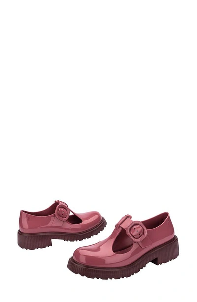 Melissa Jackie Platform Mary Jane In Burgundy