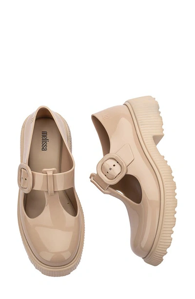 Melissa Jackie Platform Mary Jane In Beige