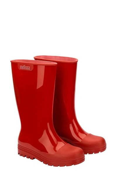 Shop Melissa Welly Rain Boot In Red