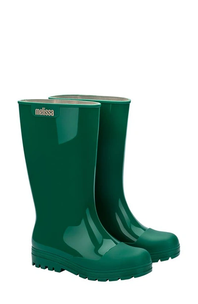 Shop Melissa Welly Rain Boot In Green