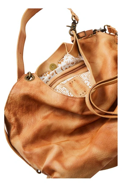 Shop Free People We The Free Sabine Leather Hobo Bag In Washed Toffee